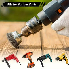Wheel Brush  3" Drill To Metal Connector TOOL!!