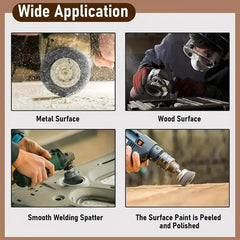 Wheel Brush  3" Drill To Metal Connector TOOL!!